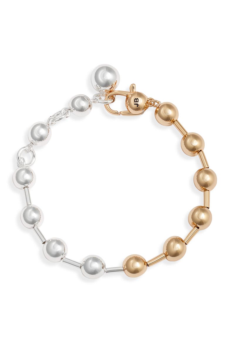 Celeste Faux Pearl & Bead Bracelet, Main, color, TWO-TONE