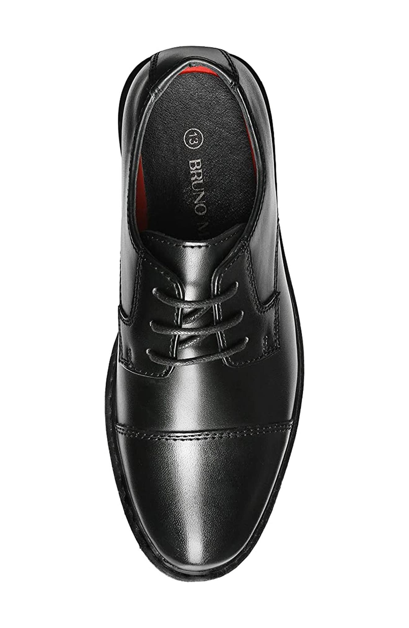 BRUNO MARC Kids' Cap Toe Derby, Alternate, color, 