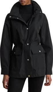 Lauren Ralph Lauren Hooded Contrast Trim Windbreaker Jacket