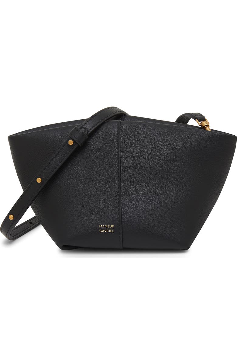 Mansur Gavriel Mini Tulipano Leather Crossbody Bag, Main, color,