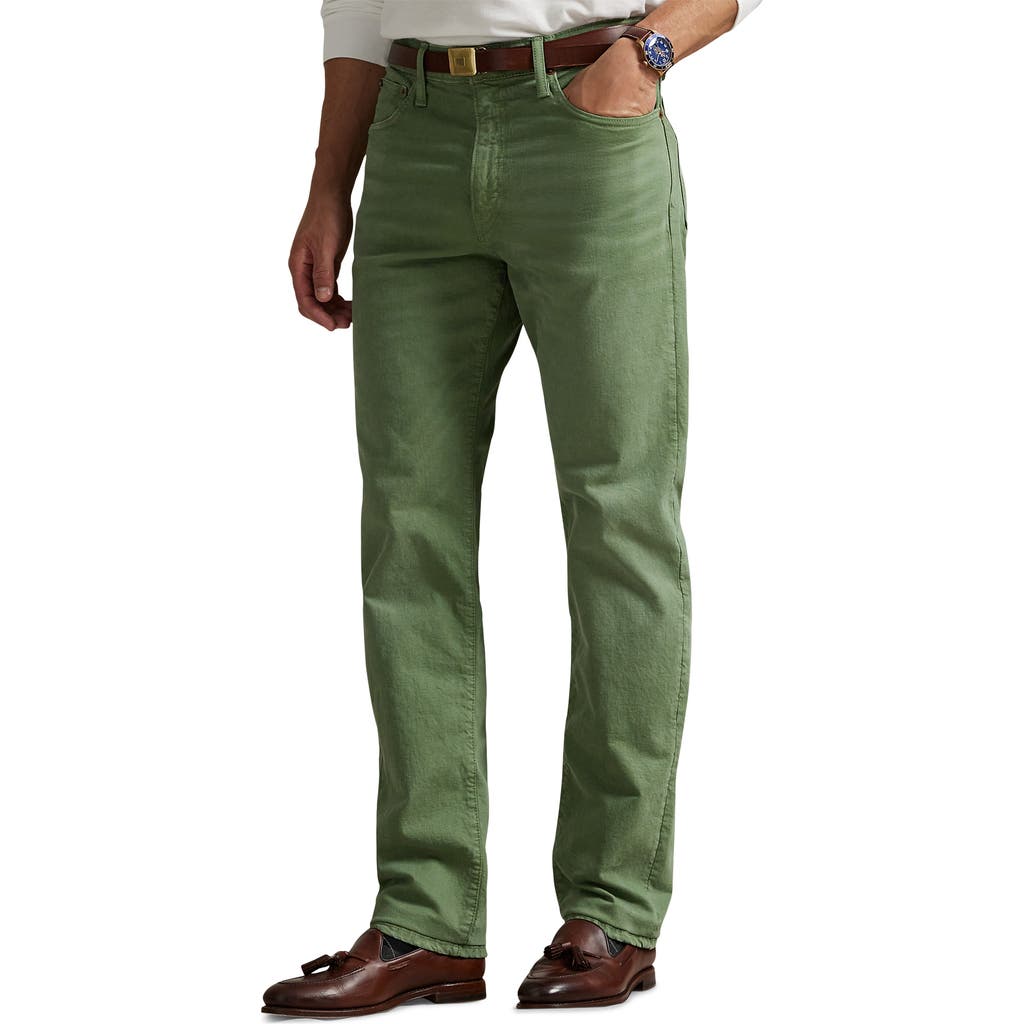 Polo Ralph Lauren Men's Varick Slim Straight Stretch Jeans In Green