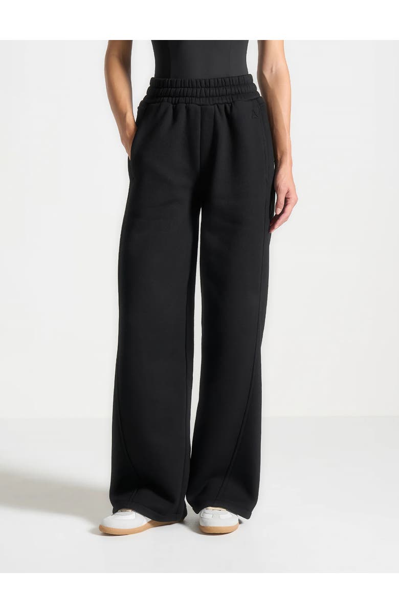 Manière De Voir Iris Relaxed Joggers, Alternate, color, Black