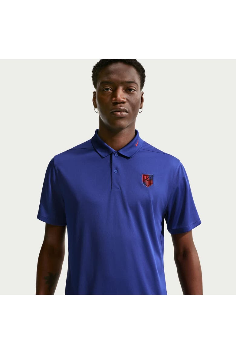 Men's Nike Royal USMNT Dri-FIT Victory Solid Polo, Alternate, color, Royal