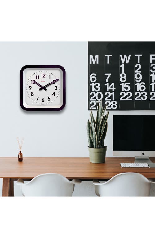 Cloudnola Big Railway Indoor/outdoor Square Clock In Black