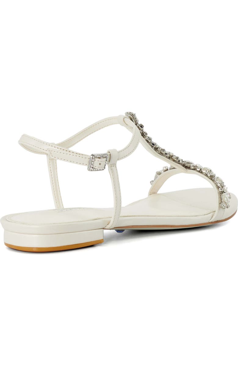 Dune London Nuptuals T-Strap Sandal, Alternate, color, Ivory