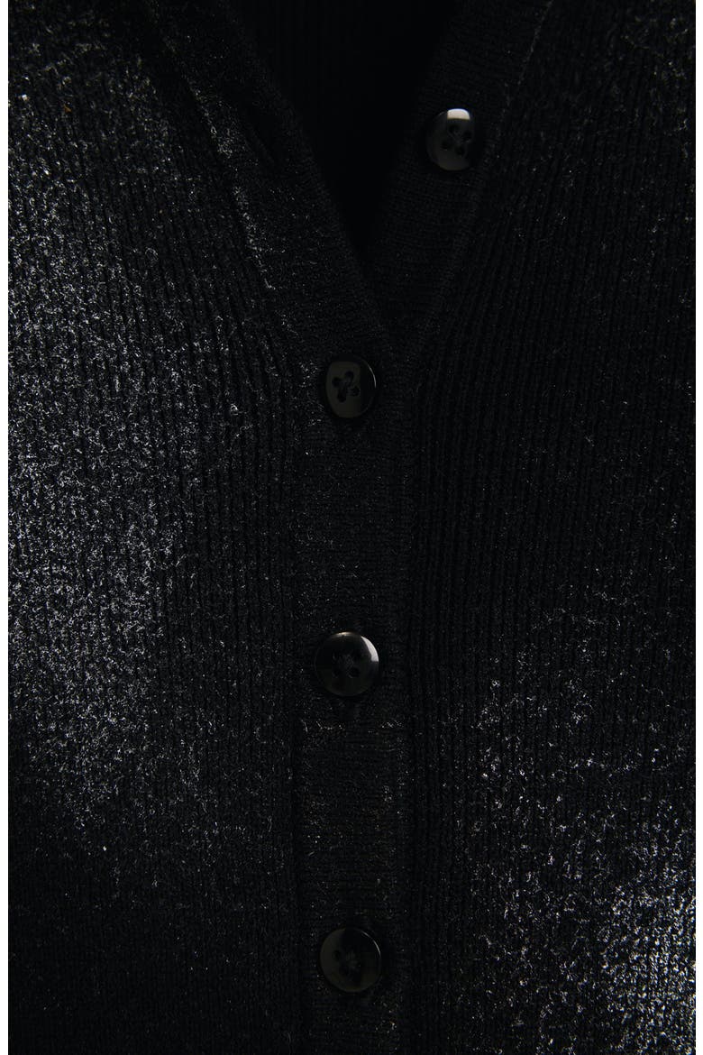 Collar Cardigan, Alternate, color, BLACK