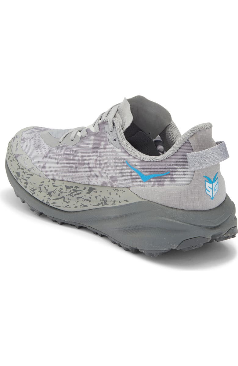 HOKA Speedgoat 6 Trail Running Shoe, Alternate, color, Galactic Grey / Hoka Blue