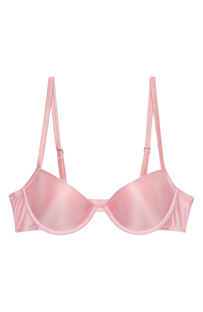 Fleur Du Mal Le Gloss Underwire T-Shirt Bra, Alternate, color, Pink Lady