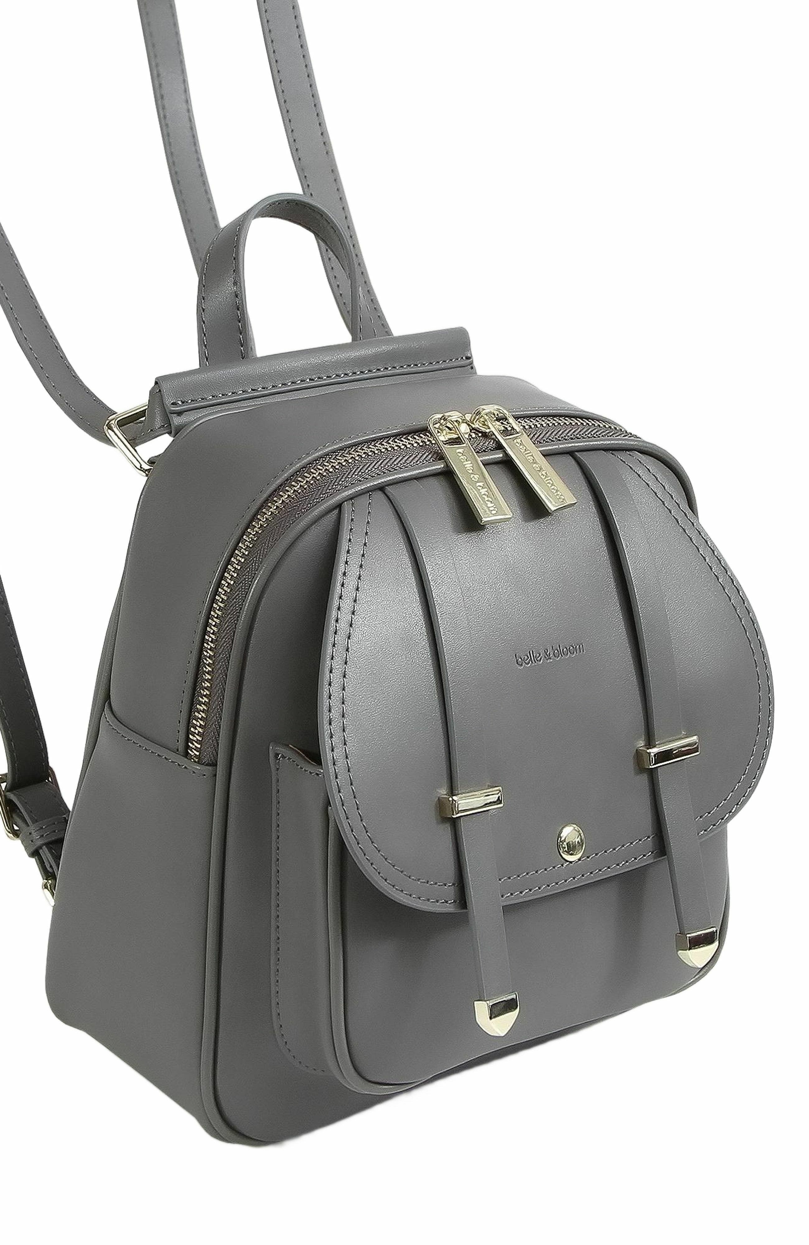 Belle & Bloom Camila Leather Backpack, Alternate, color, Ash