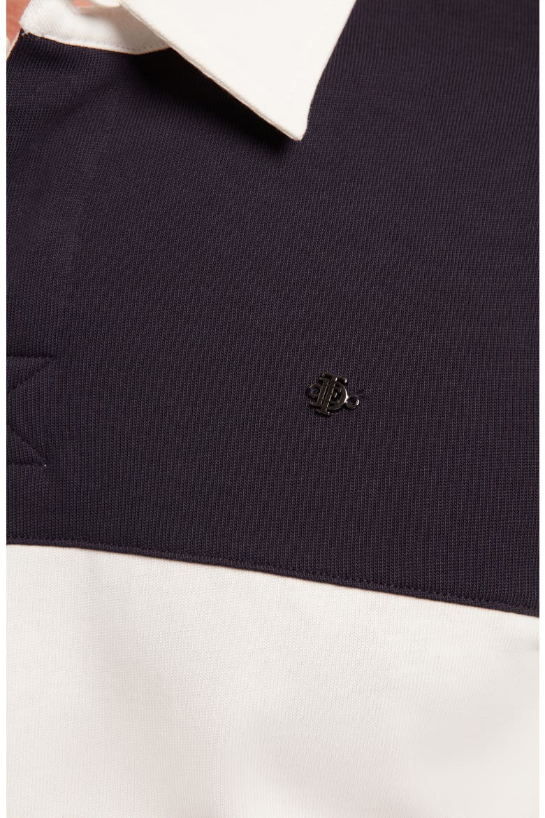 Traviss Long Sleeve Cotton Rugby Shirt, Alternate, color, NAVY