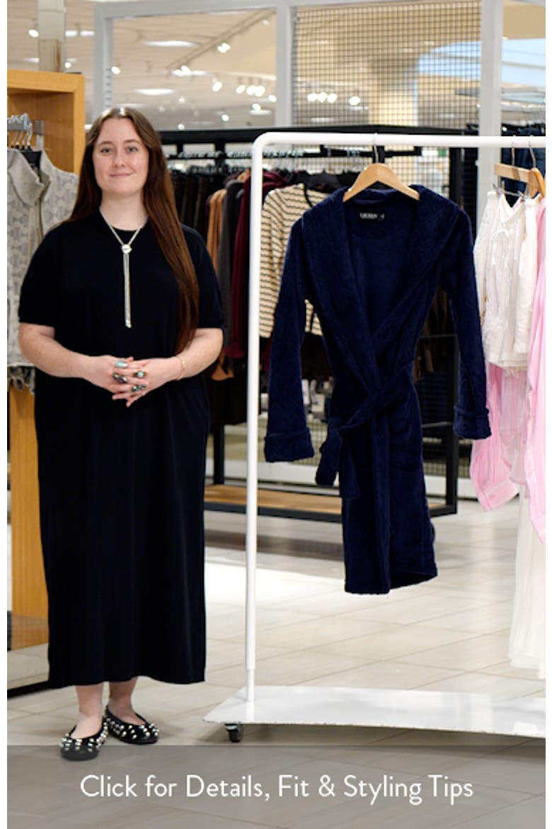 Embroidered Monogram Jacquard Fleece Robe video