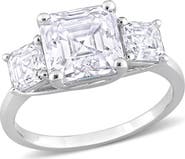 DELMAR Octagon Asscher Cut Moissanite Ring