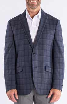 SAVILE ROW CO Plaid Knit Sport Coat