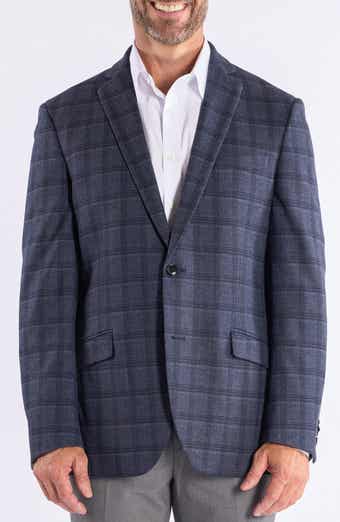 SAVILE ROW CO Plaid Knit Sport Coat