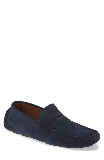 Allen Edmonds Lewis Penny Loafer In Navy