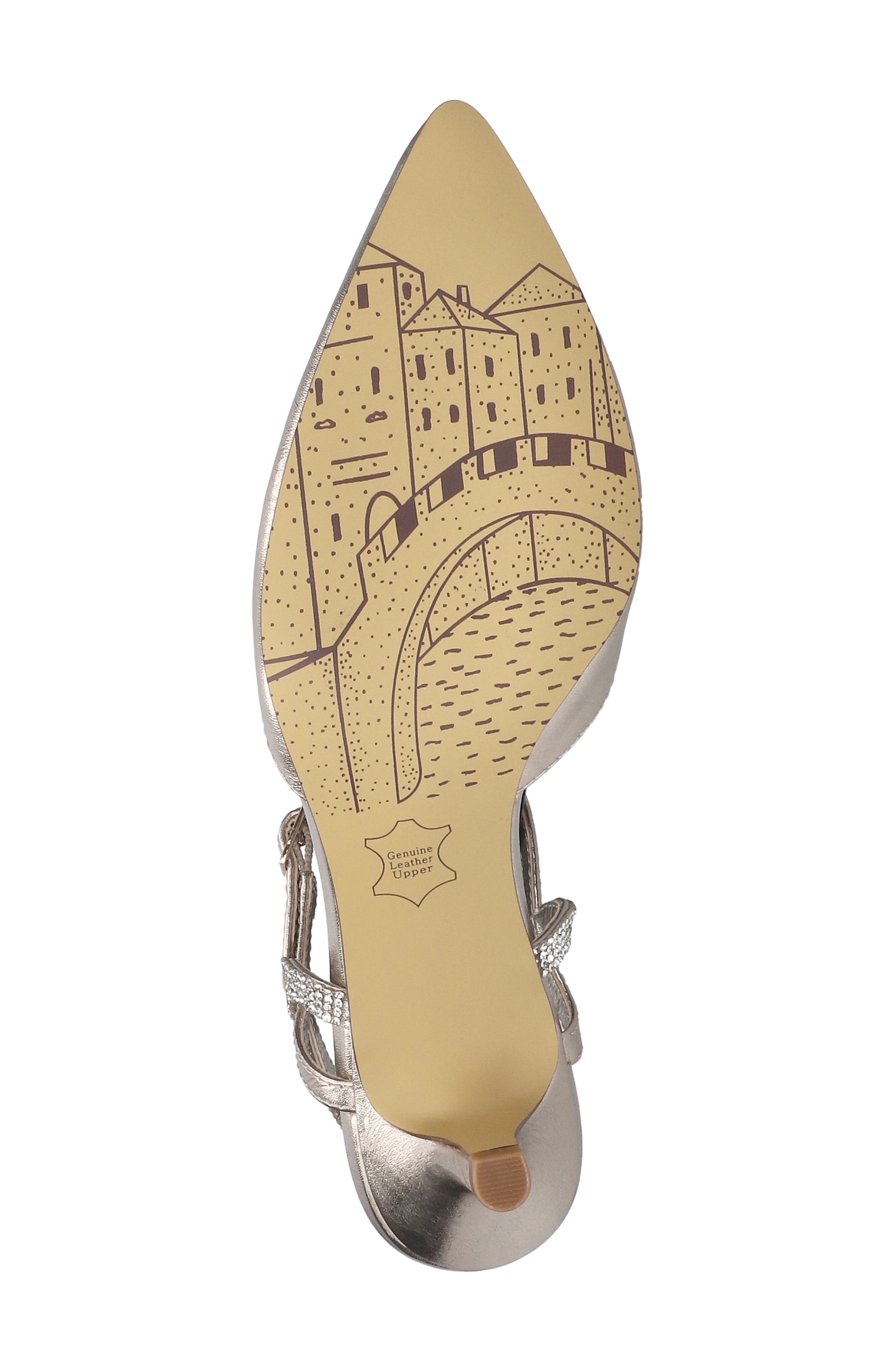 Katriana Crystal Strap Kitten Heel Pump, Alternate, color, CHAMPAGNE LEATHER