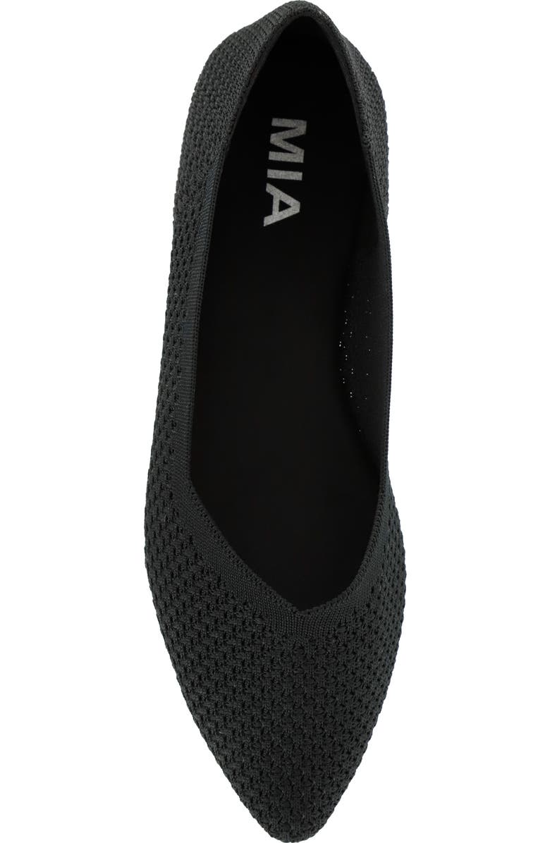 MIA Kerri Pointed Toe Knit Flat, Alternate, color,