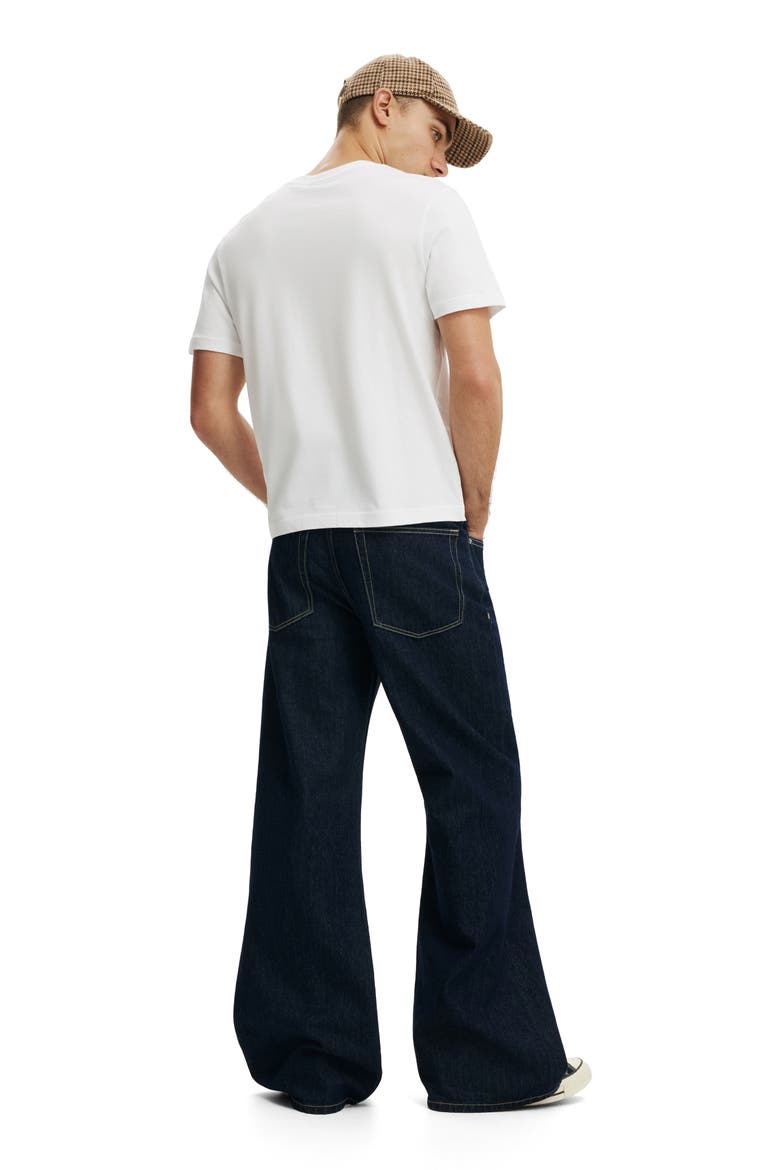 Men's Baggy Bootcut Jean, Alternate, color, Snap Blue