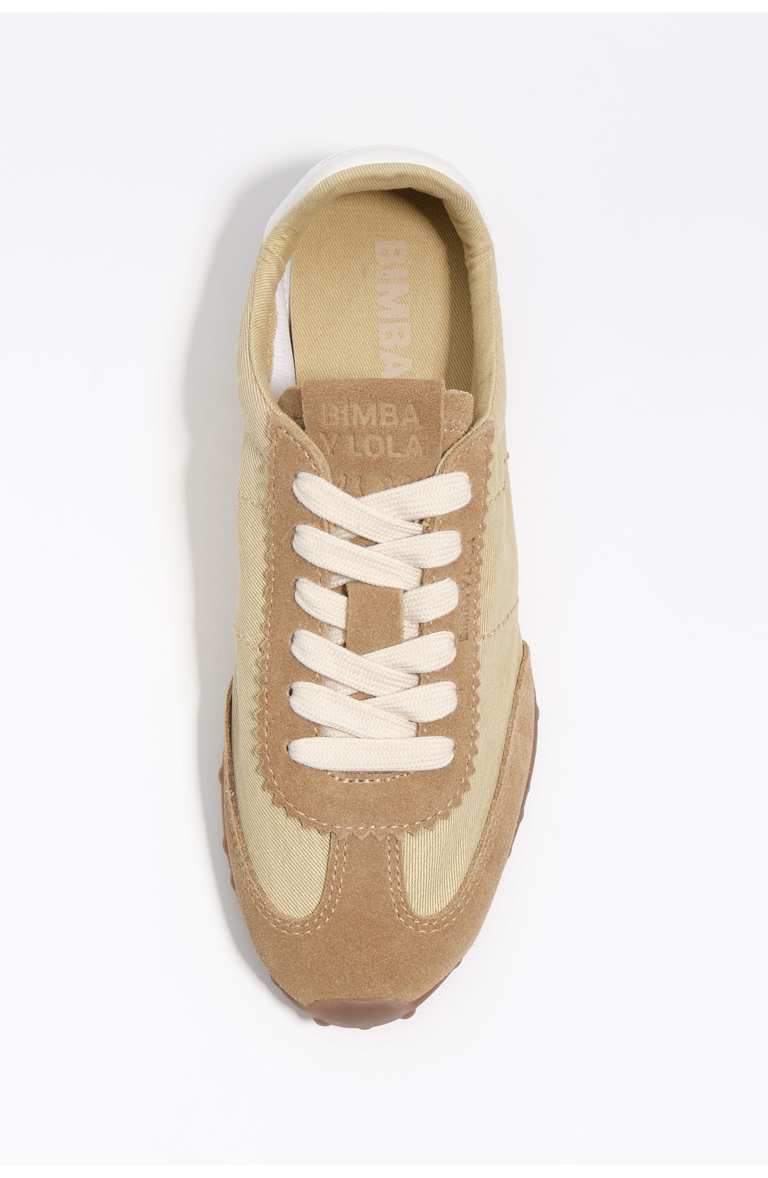 Bimba y Lola Suede And Fabric 13 29 Sneaker, Alternate, color, Ochre