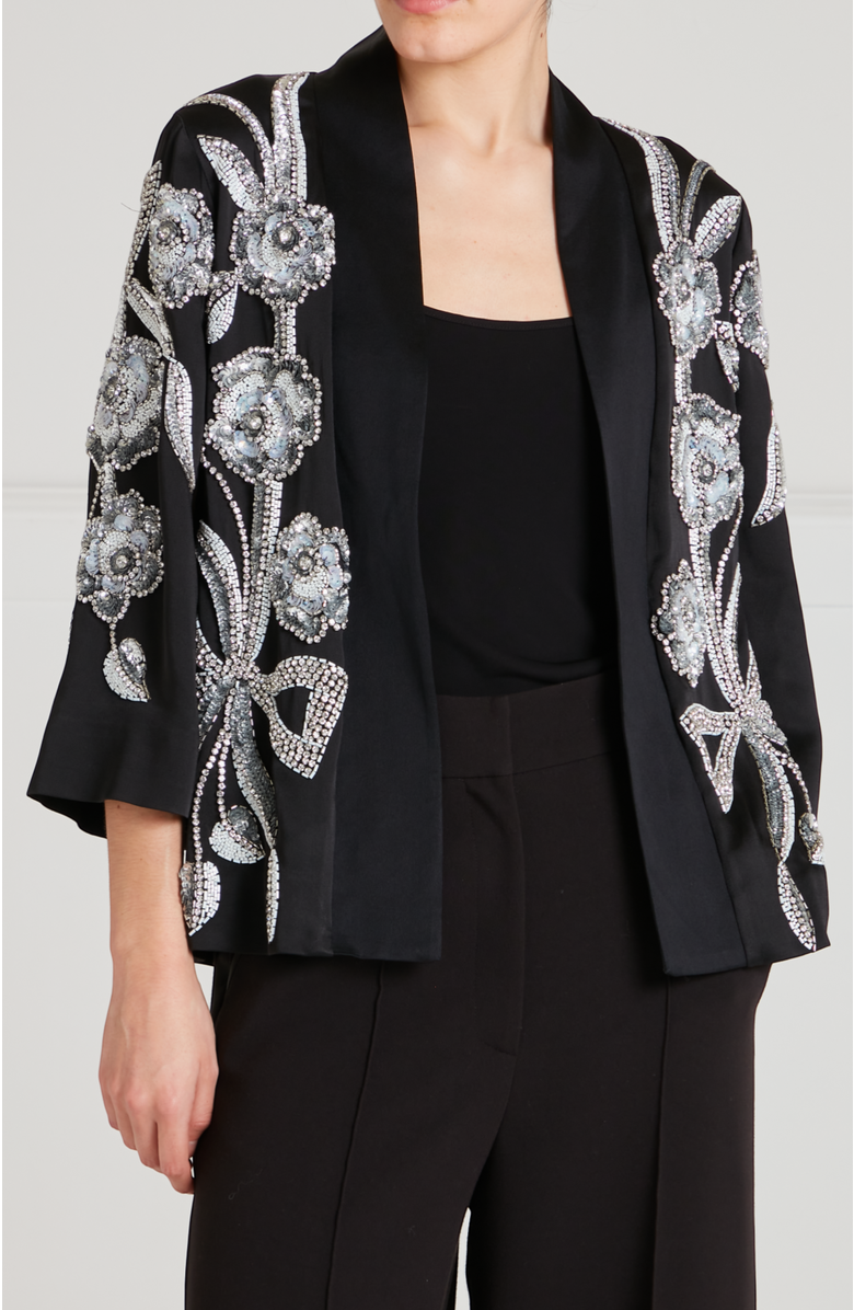Temperley London Lana Jacket, Main, color, Black