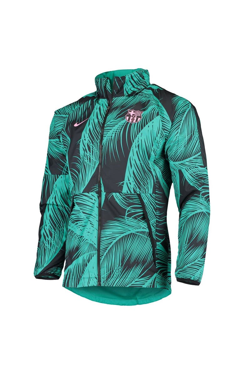 Nike Men's Nike Teal Barcelona All-Weather Full-Zip Hoodie Jacket, Alternate, color, 