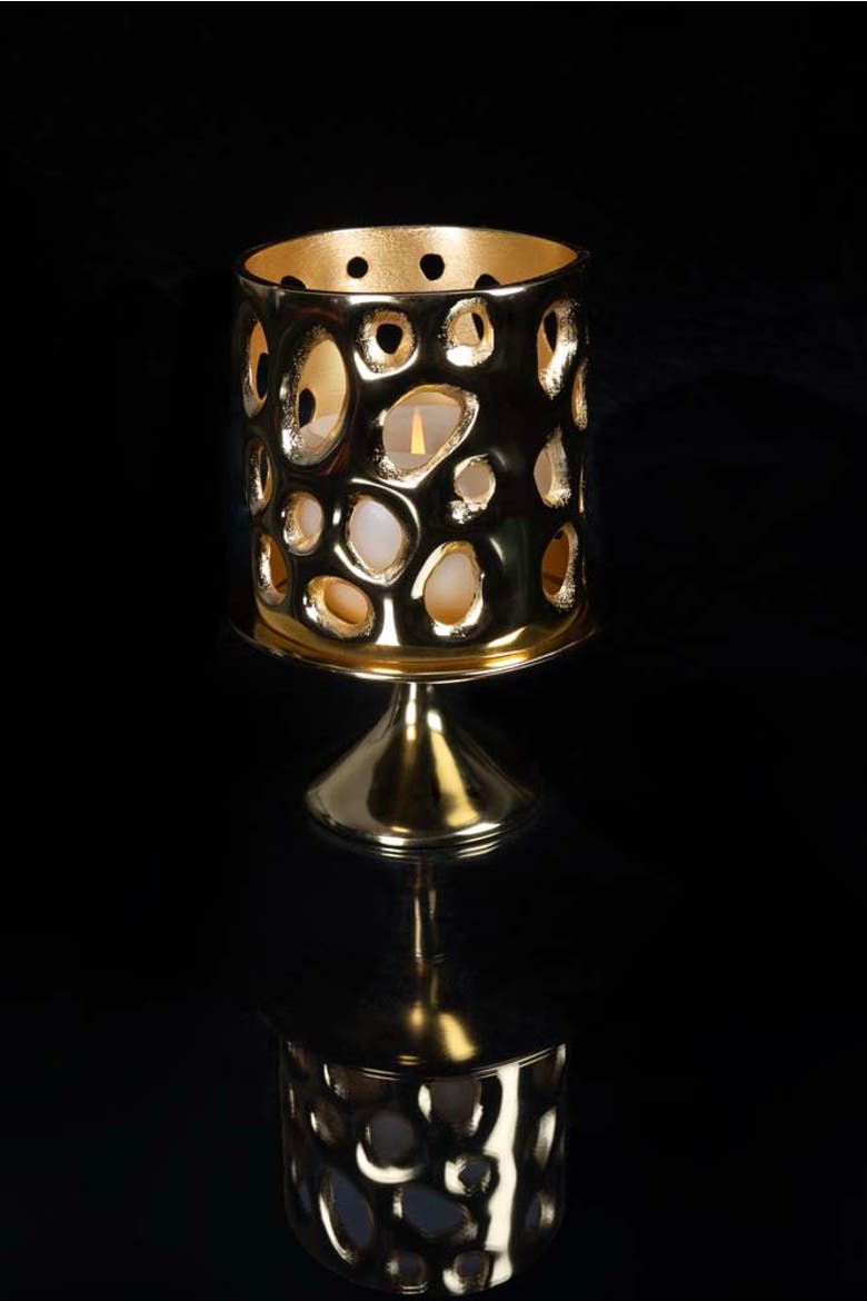 Passage Candle Holder, Alternate, color, Gold