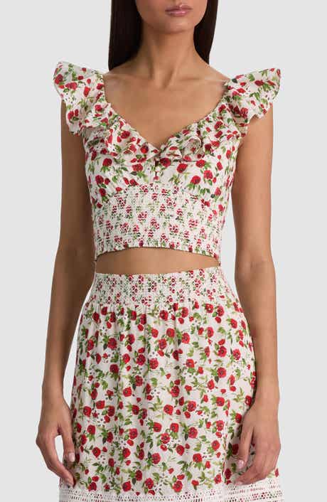 Gemma Embroidered Eyelet Top
