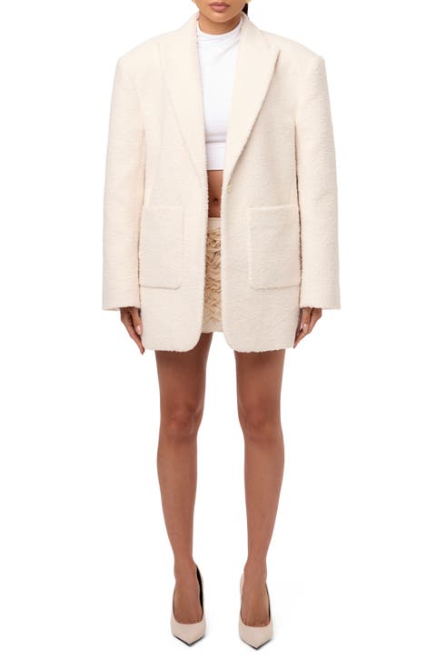 Longline Bouclé Blazer