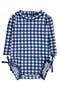  Navy & White Gingham