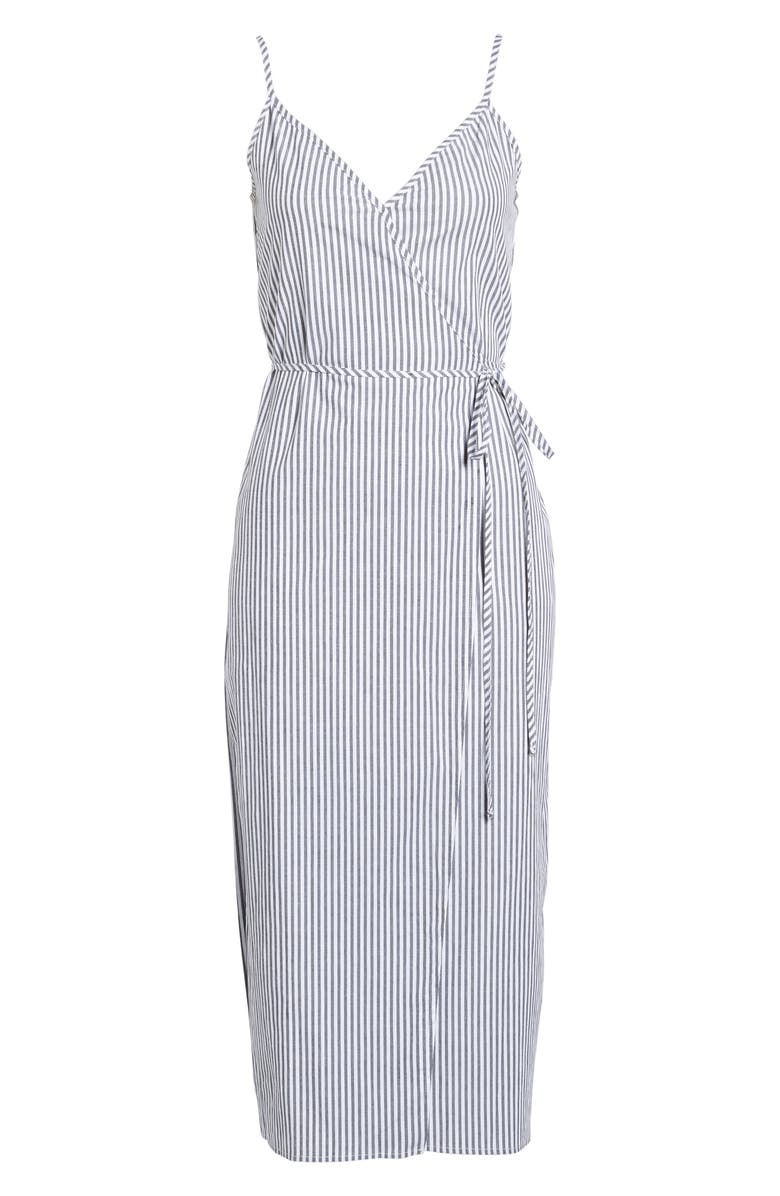 WAYF Wrap Midi Dress, Alternate, color, 