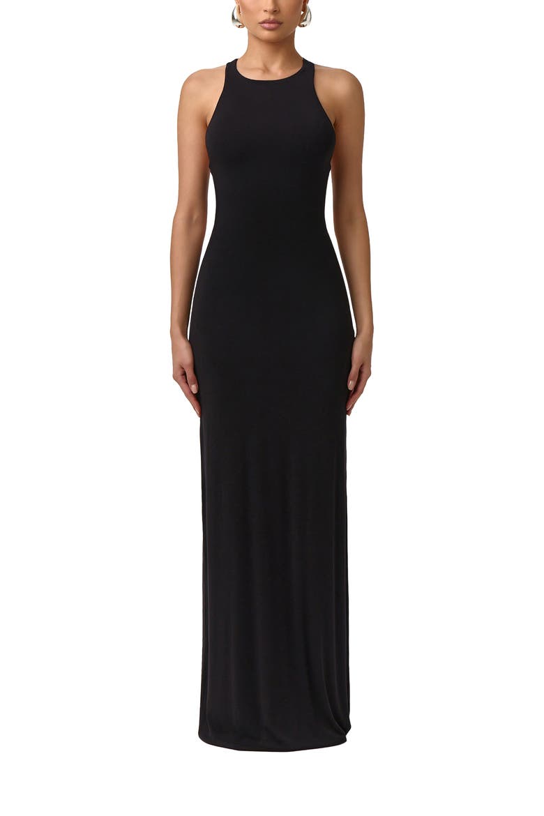 Sleeveless Maxi Dress, Main, color, BLACK