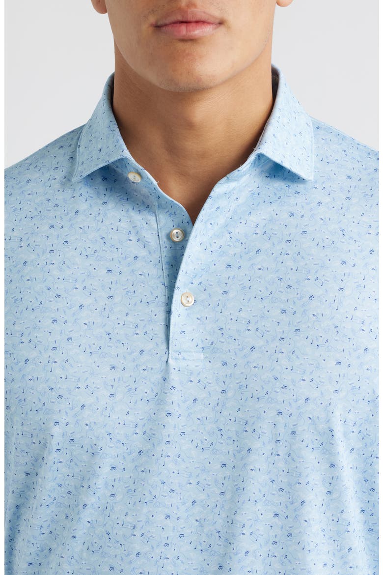 Melody Performance Jersey Polo, Alternate, color, SKY