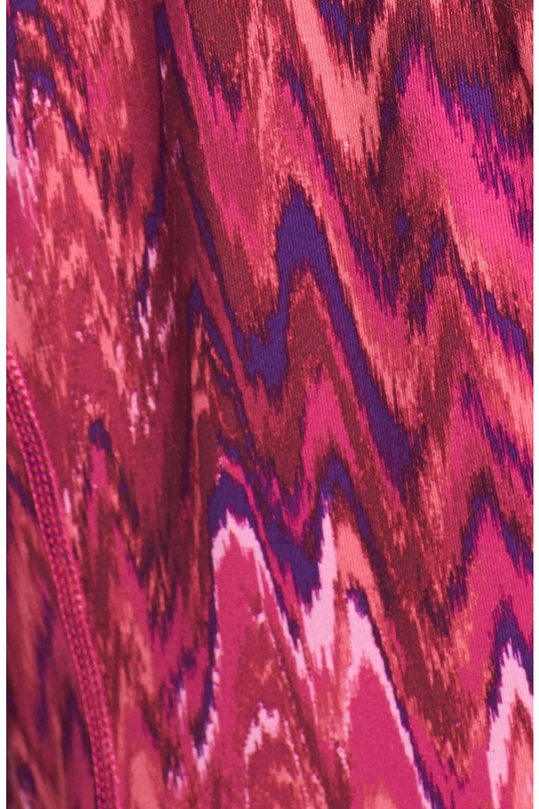 'Good Sport' Half Zip Pullover, Alternate, color, RED BERRY IKAT CHEVRON PRINT
