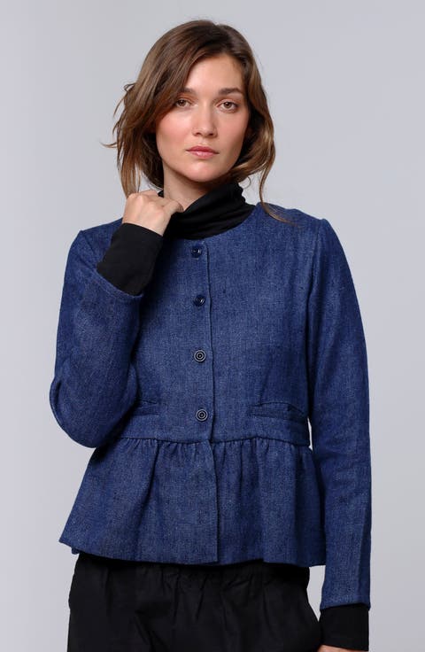 Denim Atelier Peplum Jacket