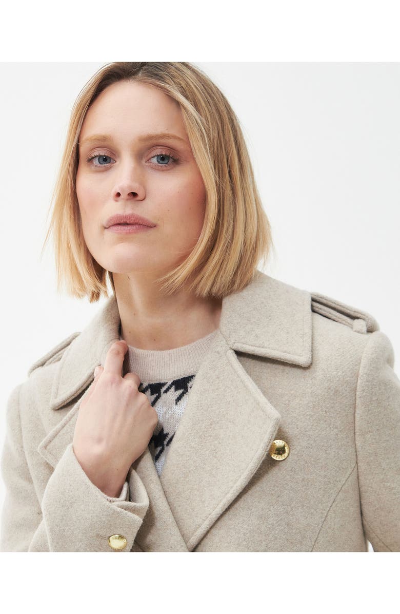 Barbour Inverraray Wool Blend Trench Coat, Alternate, color,