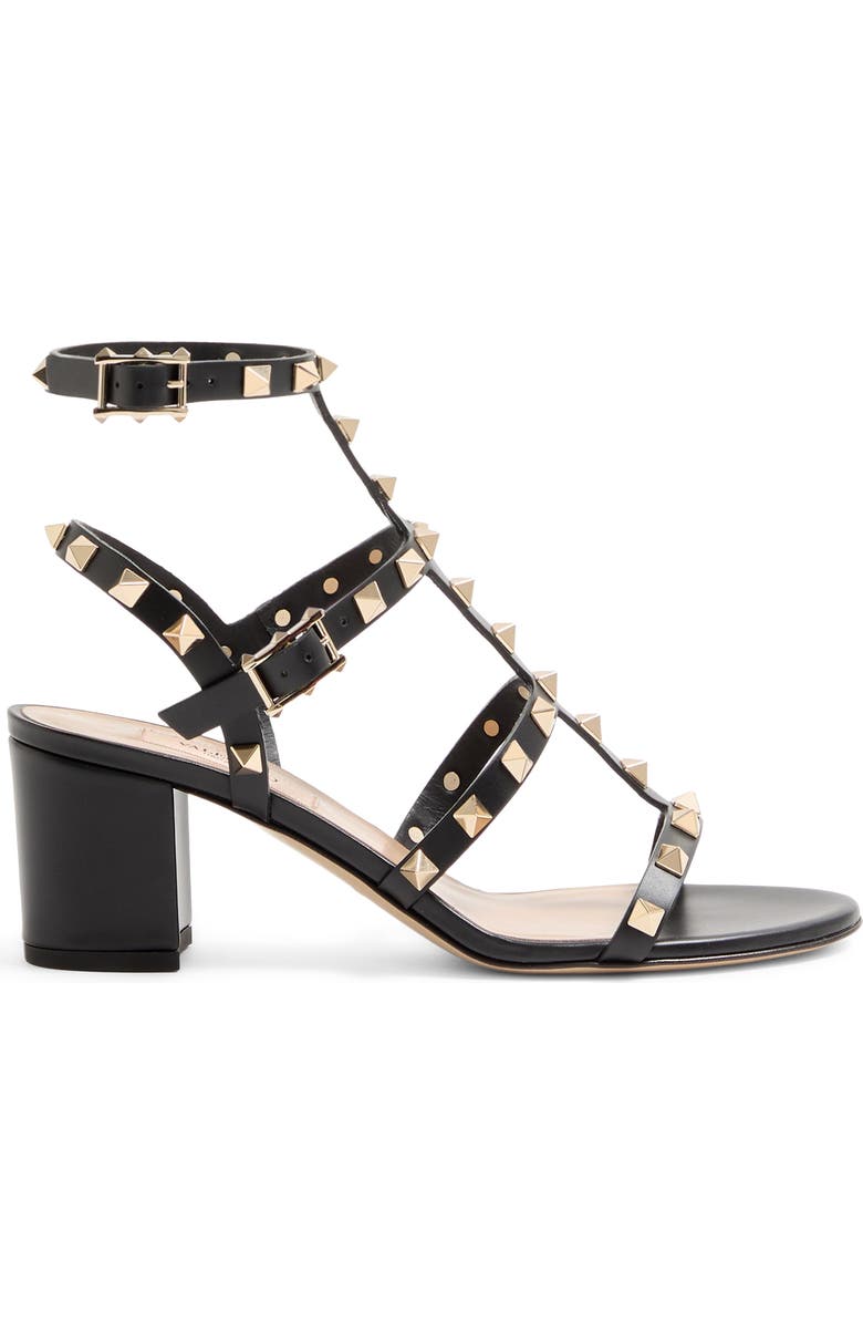 Valentino Garavani Rockstud Block Heel Sandal, Alternate, color,
