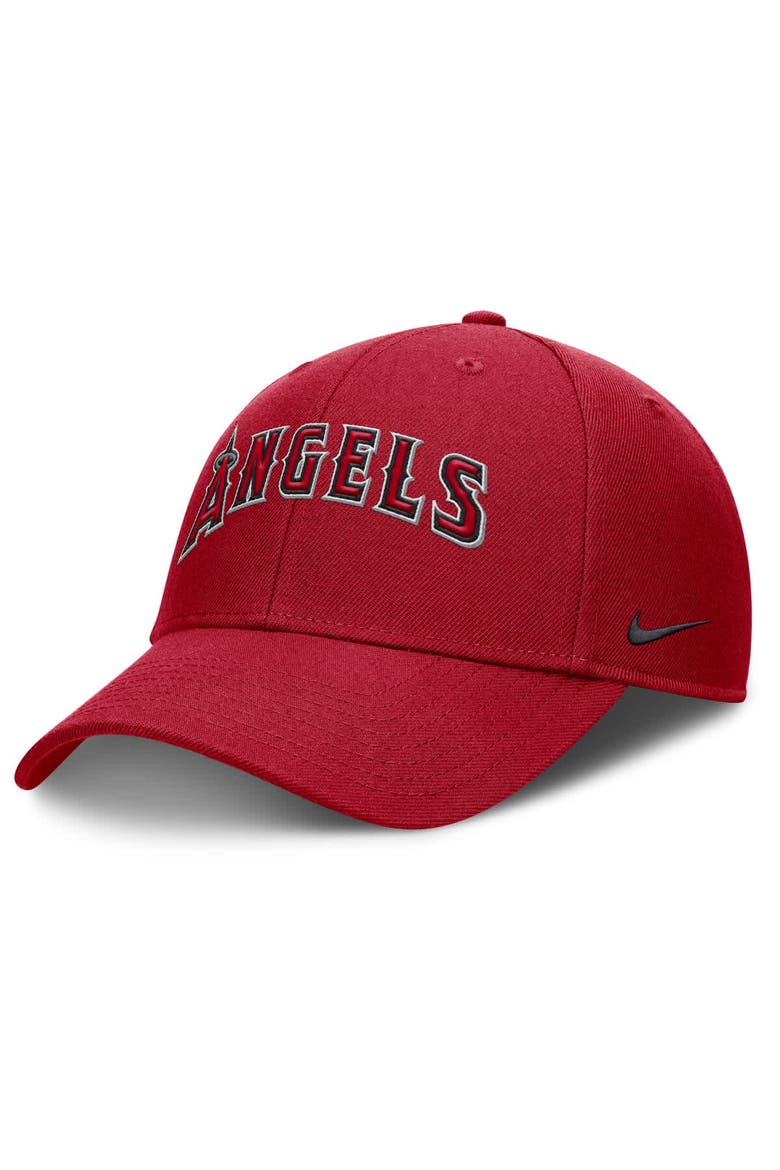 Men's Nike Red Los Angeles Angels Rise Gaberdine Adjustable Hat, Alternate, color, Red