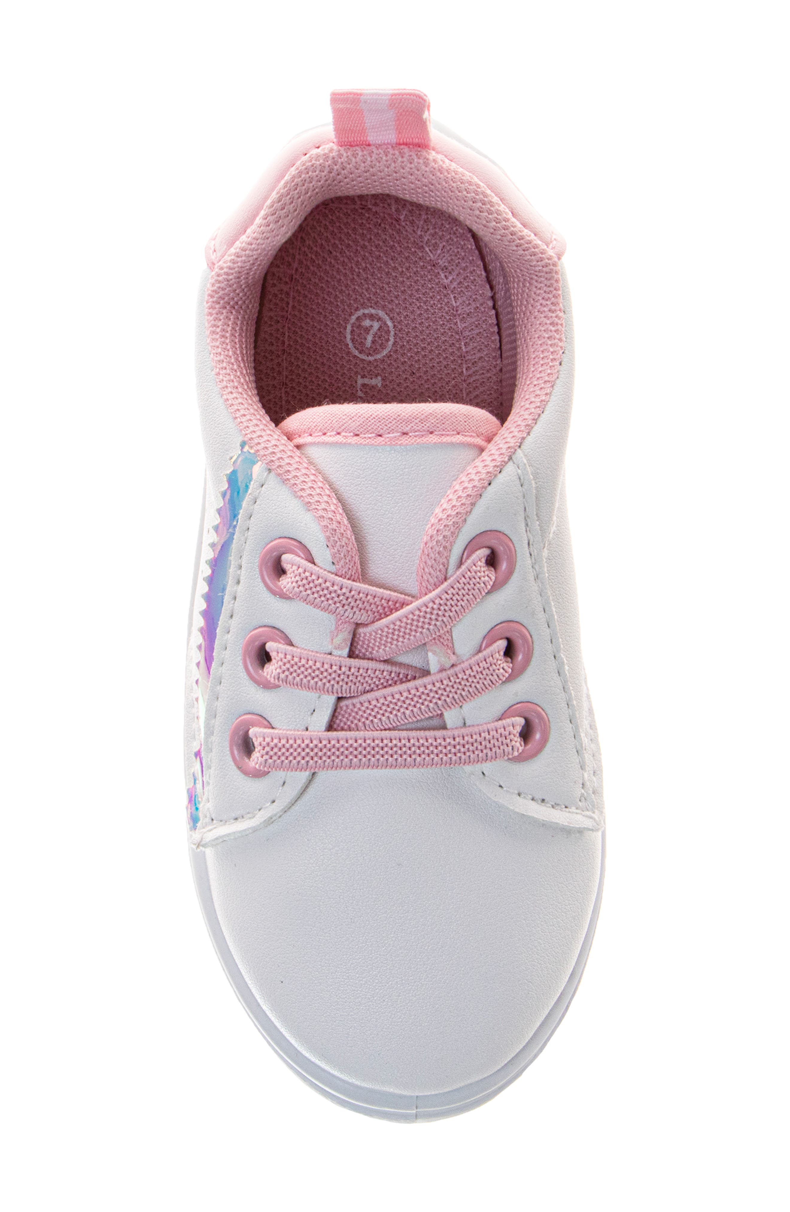 Laura Ashley Lace-Up Sneaker, Alternate, color, White/ Pink