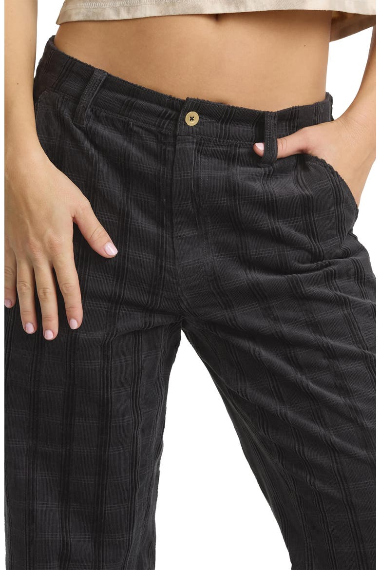 Holidazed Jacquard Corduroy Straight Leg Pants, Alternate, color, BLACK SANDS