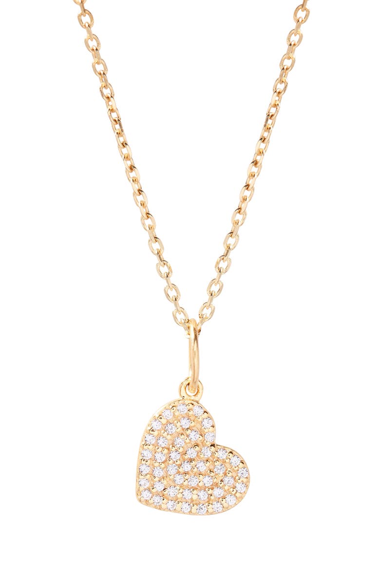 Adeline Heart Pendant Necklace, Main, color, GOLD