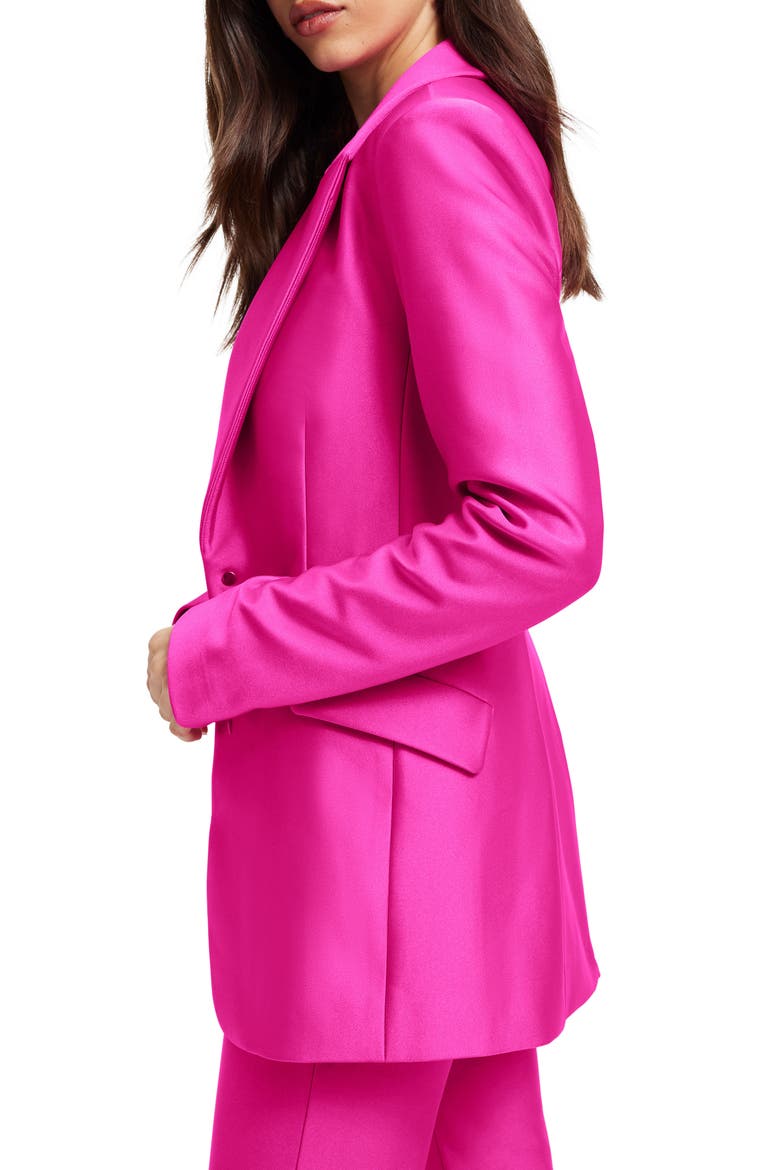 High Shine Compression Sculpted Blazer, Alternate, color, FUCHSIA PINK001