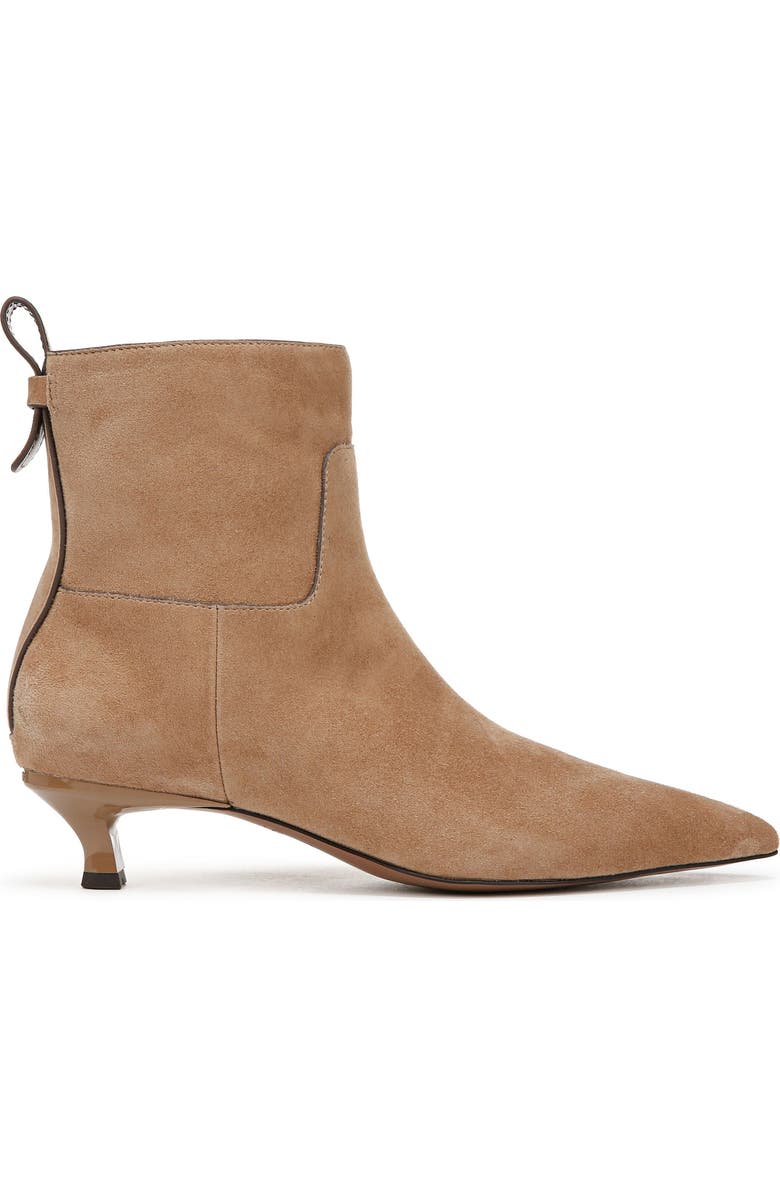 SARTO by Franco Sarto Mala Pointed Toe Kitten Heel Bootie, Alternate, color, Taupe