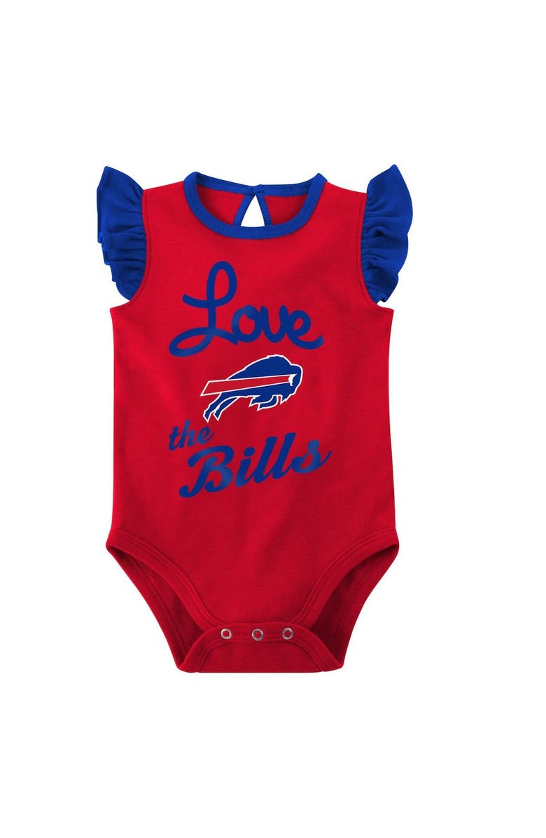 Outerstuff Girls Newborn & Infant Royal/Red Buffalo Bills Spread the Love 2-Pack Bodysuit Set, Alternate, color, Royal