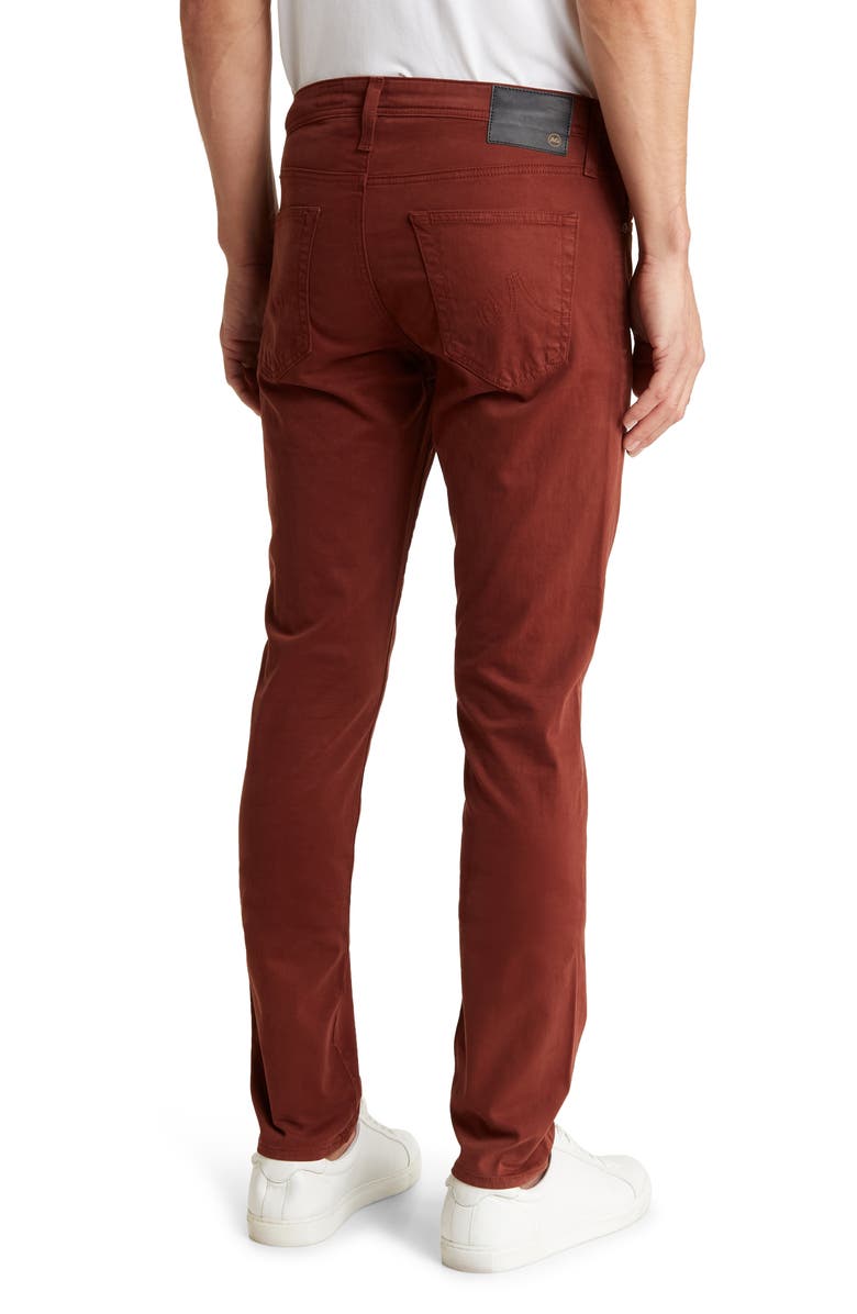 AG Dylan Skinny Fit Pants, Alternate, color, Rich Crimson