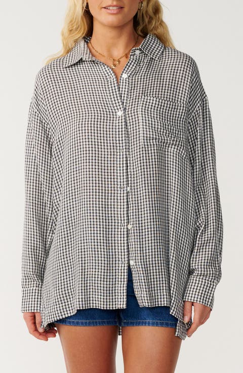 Vibe Surf Oversize Button-Up Shirt