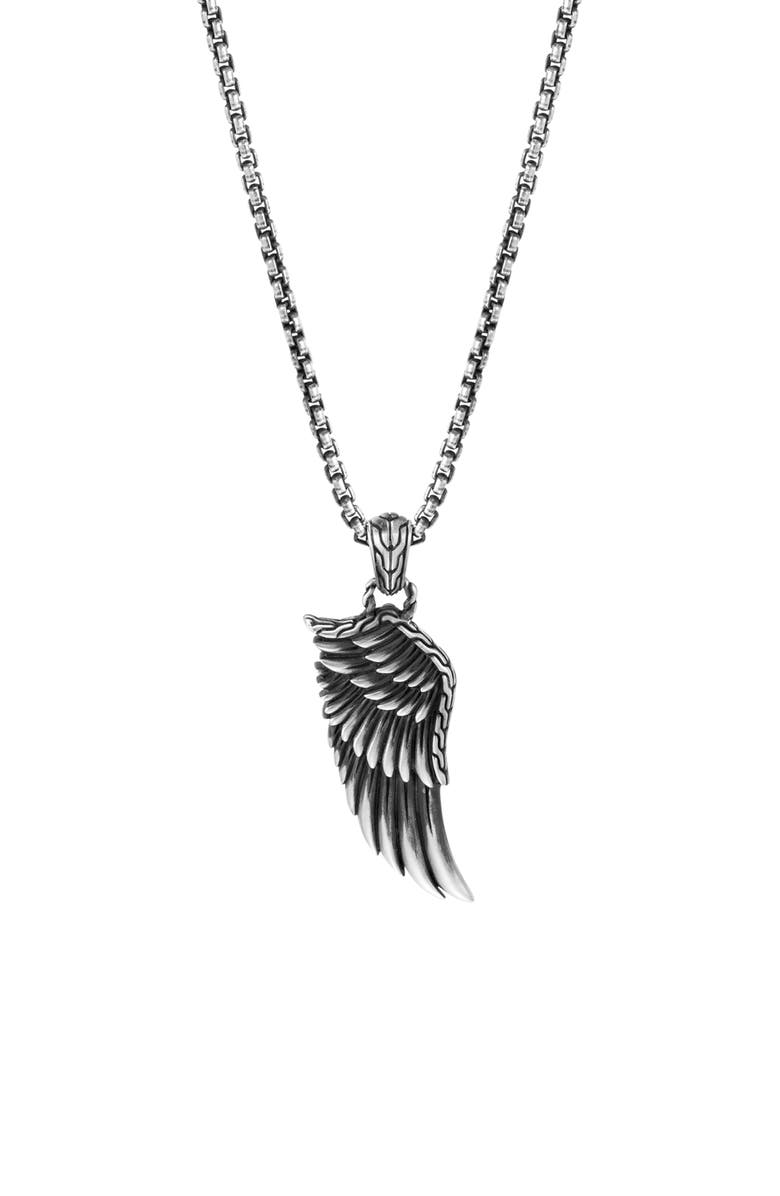 John Hardy Men's Legends Eagle Wing Pendant Necklace, Main, color, 