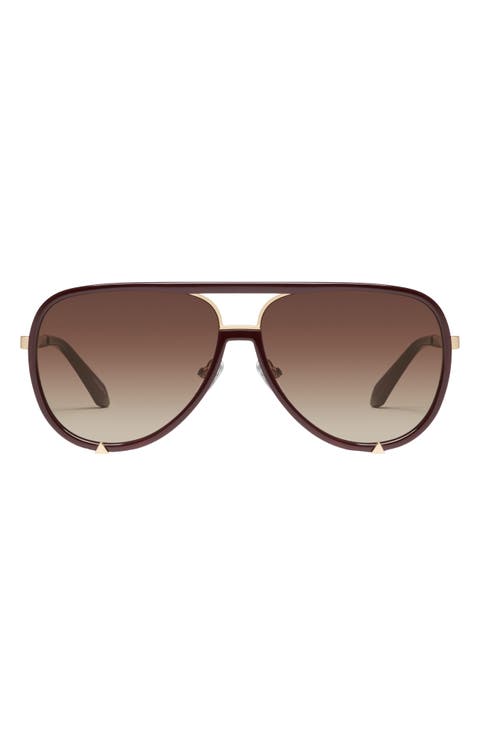 High Profile 60mm Polarized Aviator Sunglasses
