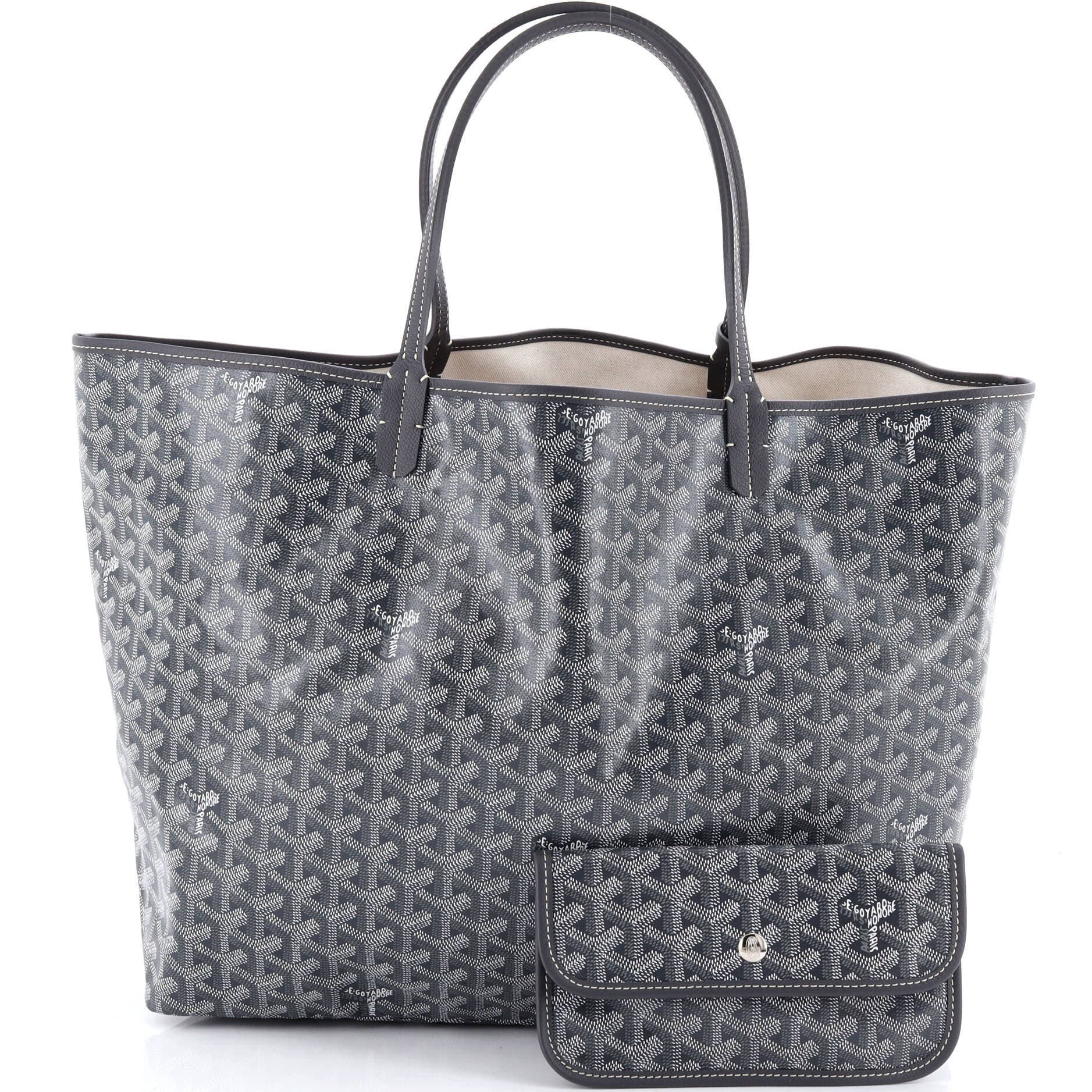 Pre-Owned Goyard Saint Louis Tote Coated Canvas GM, Alternate, color, Gray