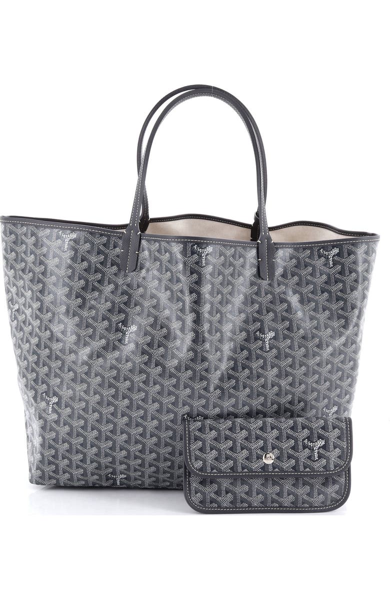 Pre-Owned Goyard Saint Louis Tote Coated Canvas GM, Alternate, color, Gray