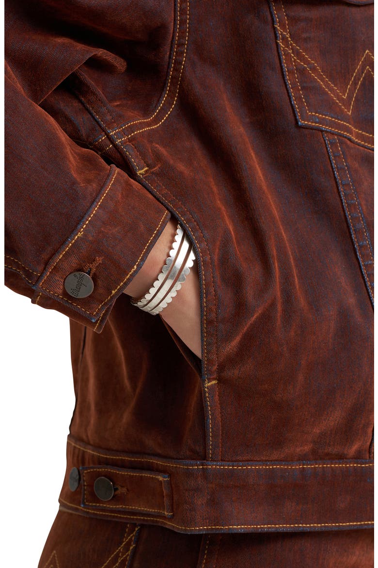 Flocked Denim Cowboy Jacket, Alternate, color, CINNAMON HILL